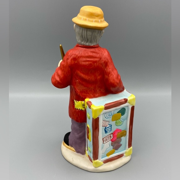 Emmett Kelly Clown Figurine Flambro 9790F Holding Horn Trunk 7 Inch Original Box - Picture 5 of 7